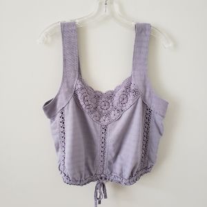 Free People Crochet Knit Crop Top